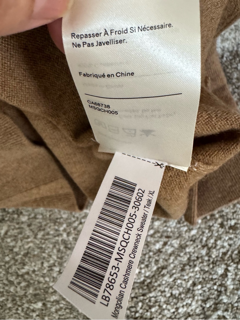 NWT Quince Cashmere Sweater XL and Medium - Picture 11 of 12